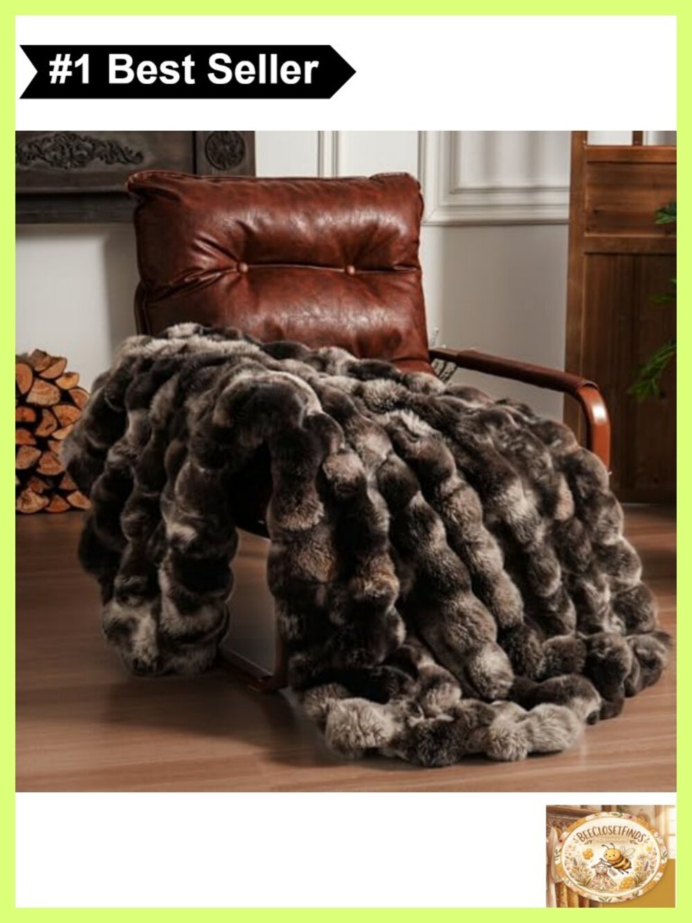 Faux Fur Throw Blanket Soft Plush Cozy Fuzzy Luxury Home Couch Decor